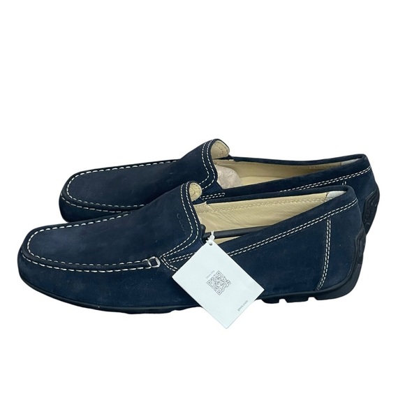 GEOX Respira Men Navy Breathable Italian Patent Suede
Driving Shoes size 43.5 - Picture 8 of 16